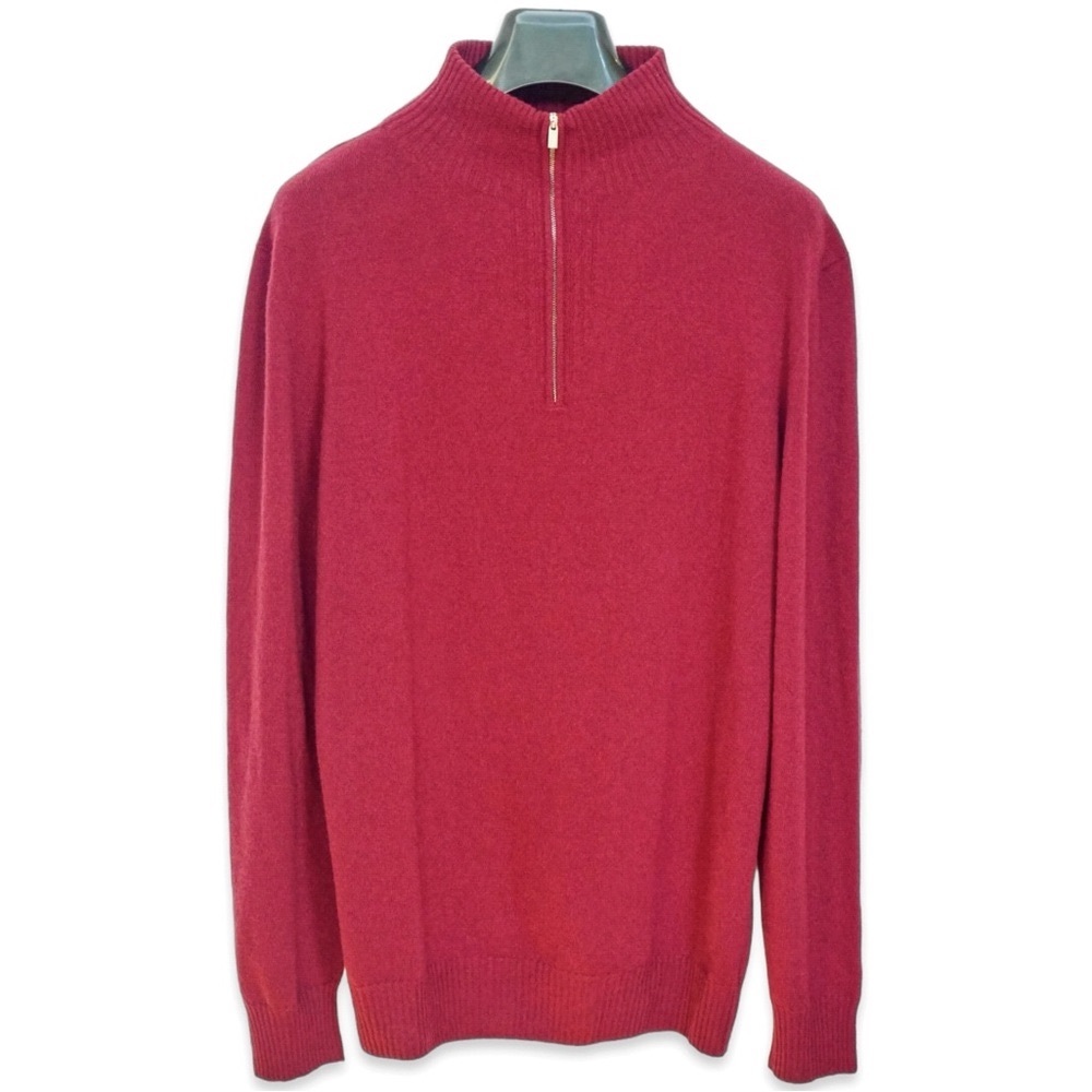 Hermes Cashmere/Wool Blend 1/4 Zip Sweater